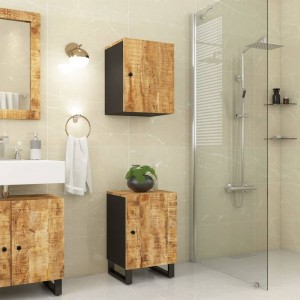 Ντουλάπι μπάνιου από μασίφ ξύλο μάνγκο 38x33x58 εκ