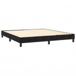 Κρεβάτι Boxspring με Στρώμα Μαύρο 180x200 εκ. Βελούδινο