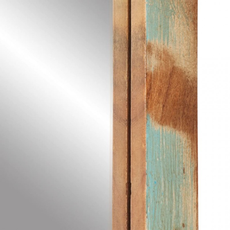 Καθρέφτης με πλαίσιο από μασίφ ανακυκλωμένο ξύλο 70x50 εκ