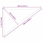 Πανί σκιάς Ανοιχτό Γκρι και Λευκό 3 x 4 x 5 m από Ύφασμα Oxford