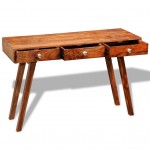 Κονσόλα τραπέζι με τρία συρτάρια από μασίφ ξύλο sheesham 116x42x76 εκ