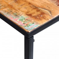 Τραπέζι κονσόλα μασίφ ανακυκλωμένο ξύλο και ατσάλινο σκελετό 110x35x76 εκ