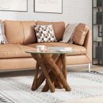 Τραπεζάκι σαλονιού από μασίφ ξύλο teak 60x40 εκ