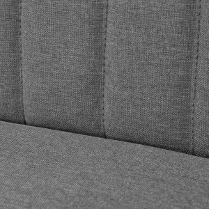 Καναπές Ανοιχτό Γκρι 117 x 55,5 x 77 εκ. Υφασμάτινος