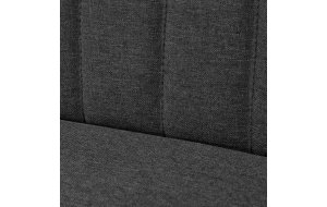 Καναπές Σκούρο Γκρι 117 x 55,5 x 77 εκ. Υφασμάτινος