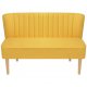 Καναπές Κίτρινος 117 x 55,5 x 77 εκ. Υφασμάτινος | Echo Deco