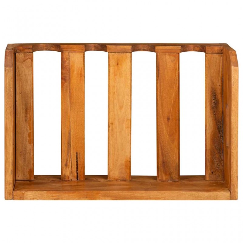 Ράφια κρασιών σετ τεσσάρων τεμαχίων για 16 φιάλες από μασίφ ανακυκλωμένο ξύλο 46x30x15 εκ