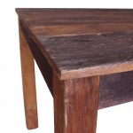 Τραπέζι φαγητού τετράγωνο από μασίφ ανακυκλωμένο ξύλο 82x80x76 εκ