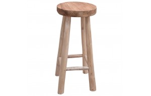 Σκαμπό μπαρ από μασίφ ξύλο teak