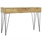 Τραπέζι κονσόλα από μασίφ ξύλο teak 120x35x76 εκ