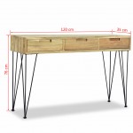 Τραπέζι κονσόλα από μασίφ ξύλο teak 120x35x76 εκ