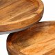 Σετ βοηθητικά τραπεζάκια 2 τεμ από μασίφ ξύλο μάνγκο | Echo Deco