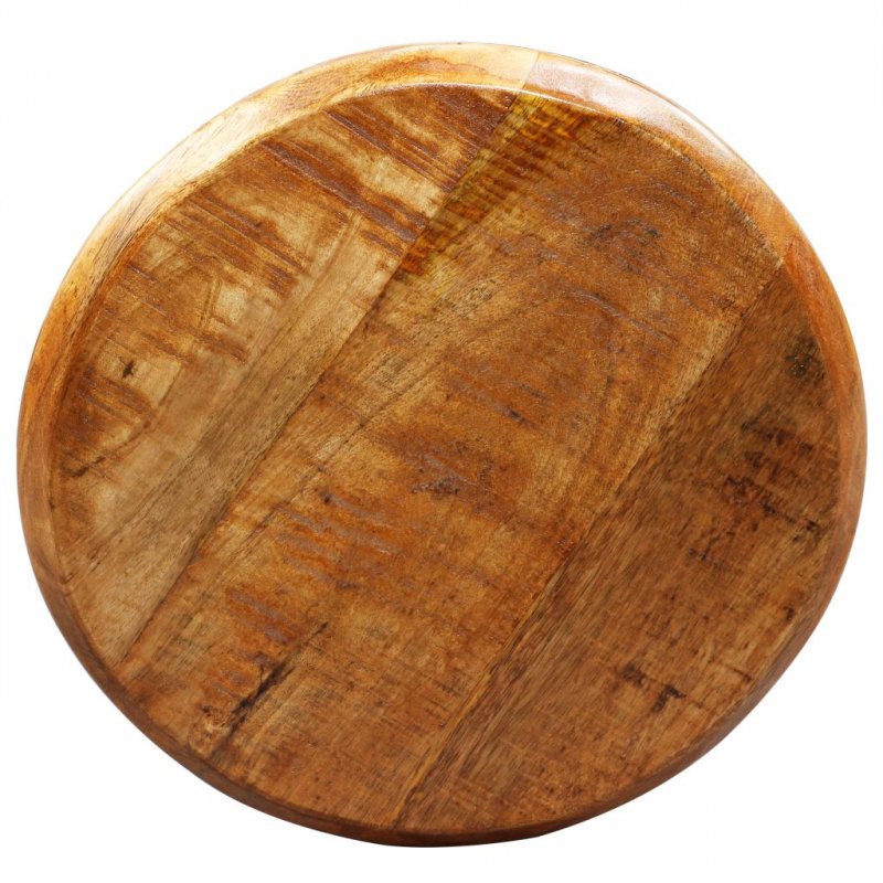 Σκαμπό μπαρ σετ δύο τεμαχίων από μασίφ ξύλο μάνγκο 35x35x75-80 εκ