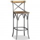 Καρέκλα μπαρ από μασίφ ξύλο μάνγκο | Echo Deco