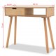 Τραπέζι κονσόλα καφέ 80 x 30 x 72 εκ από μασίφ ξύλο πεύκου | Echo Deco