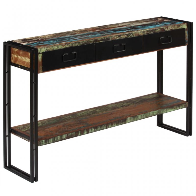 Τραπέζι κονσόλα 120 x 30 x 76 εκ από μασίφ ανακυκλωμένο ξύλο | Echo Deco