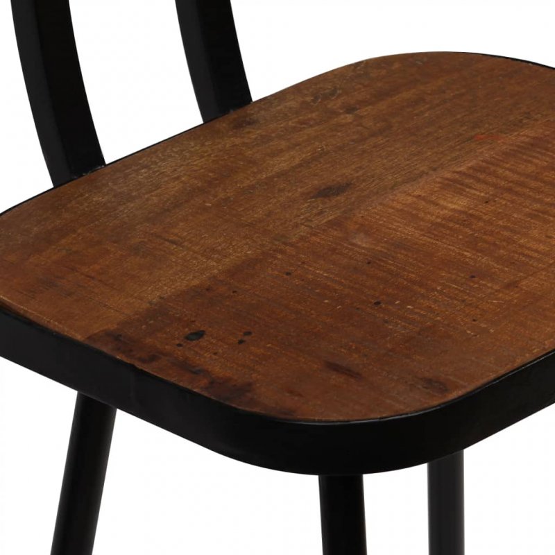 Καρέκλες μπαρ τεσσάρων τεμαχίων από μασίφ ανακυκλωμένο ξύλο 45x36x99 εκ