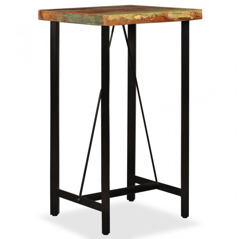 Τραπέζι Μπαρ 60 x 60 x 107 εκ. από Μασίφ Ανακυκλωμένο Ξύλο | Echo Deco