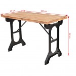 Τραπέζι φαγητού από μασίφ ξύλο ελάτης 122x65x82 εκ