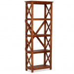 Ραφιέρα από μασίφ ξύλο ακακίας 60x30x160 εκ