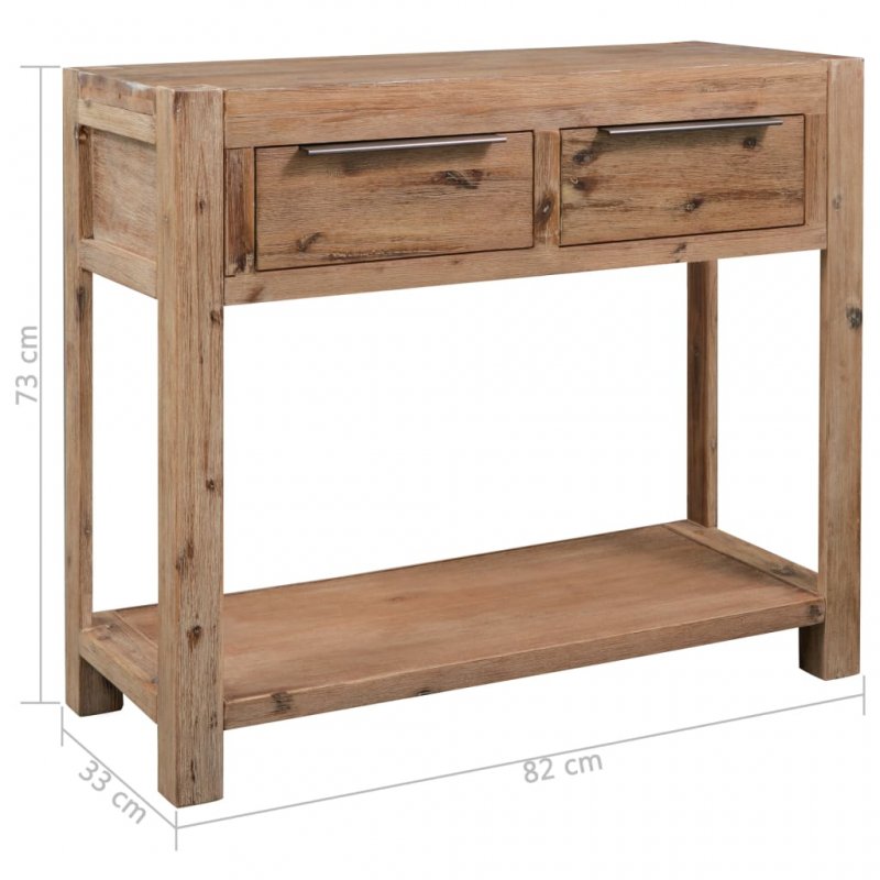 Τραπέζι κονσόλα από μασίφ ξύλο ακακίας 82x33x73 εκ
