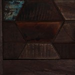 Τραπεζάκι σαλονιού μασίφ ανακυκλωμένο ξύλο και πόδια από ατσάλι 100x60x35 εκ