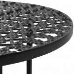 Τραπέζι bistro μαύρο μεταλλικό 40x70 εκ