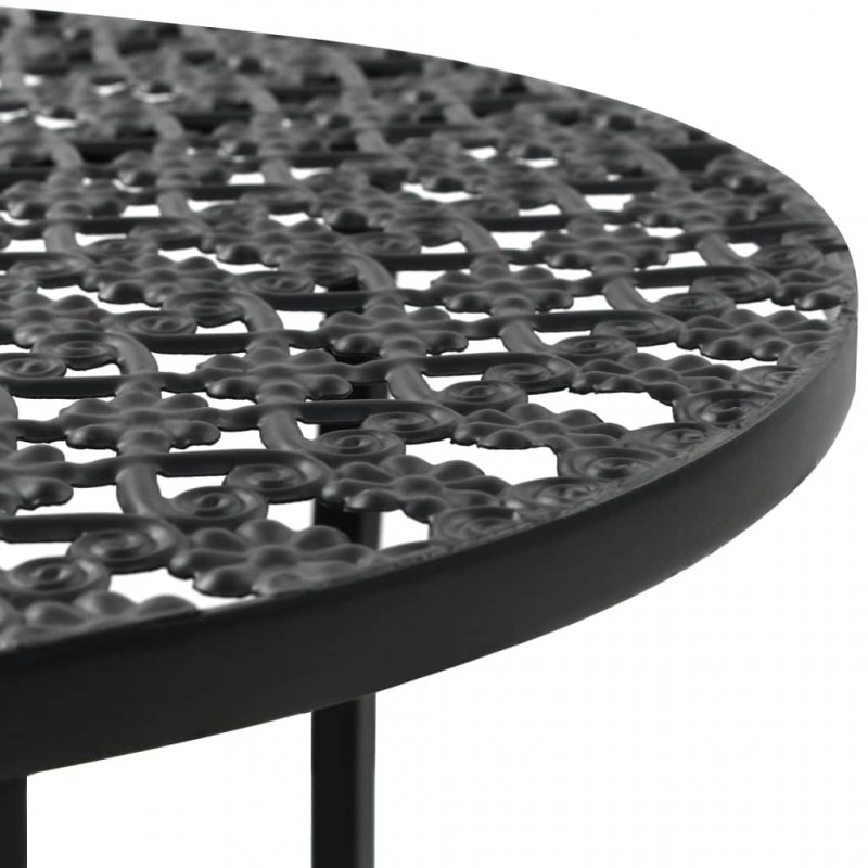 Τραπέζι Bistro Μαύρο 40 x 70 εκ. Μεταλλικό