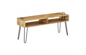 Έπιπλο τηλεόρασης 110 x 35 x 45 εκ από μασίφ ξύλο μάνγκο
