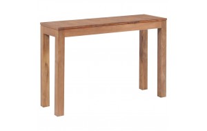 Τραπέζι κονσόλα 110x35x76 εκ μασίφ ξύλο teak/φυσικό φινίρισμα