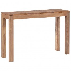 Τραπέζι κονσόλα 110x35x76 εκ μασίφ ξύλο teak/φυσικό φινίρισμα