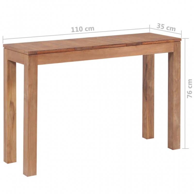 Τραπέζι κονσόλα από μασίφ ξύλο teak 110x35x76 εκ