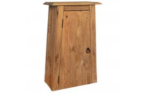 Ντουλάπι μπάνιου επιτοίχιο από μασίφ ανακυκλωμένο ξύλο πεύκου 42x23x70 εκ