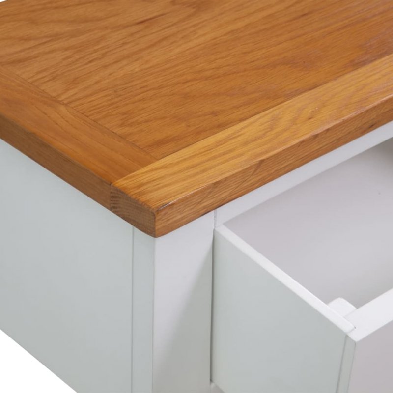 Τραπέζι κονσόλα 83 x 30 x 73 εκ από μασίφ ξύλο δρυός | Echo Deco