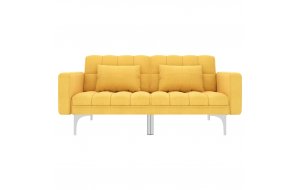 Καναπές - Κρεβάτι Κίτρινος Υφασμάτινος