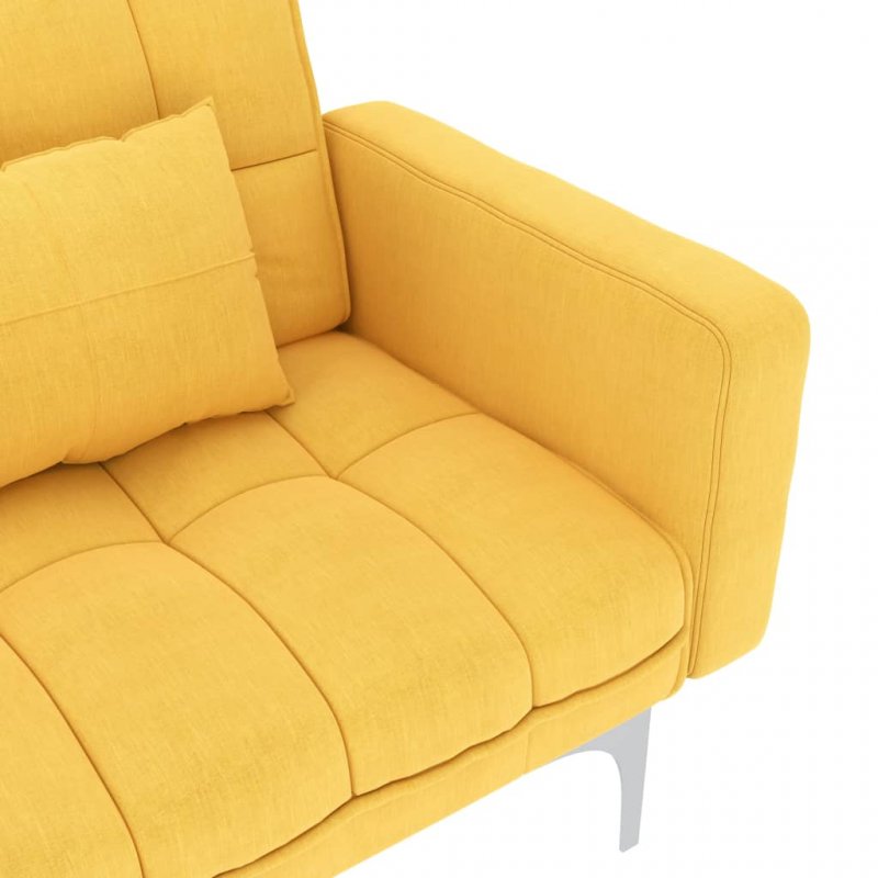 Καναπές - Κρεβάτι Κίτρινος Υφασμάτινος | Echo Deco