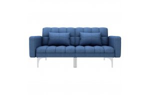 Καναπές - Κρεβάτι Μπλε Υφασμάτινος