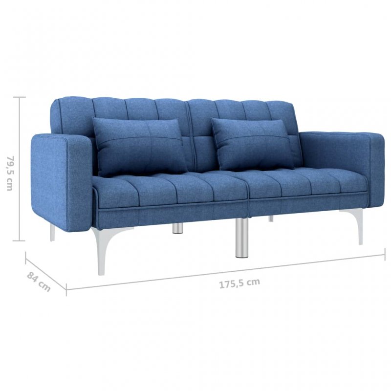 Καναπές - Κρεβάτι Μπλε Υφασμάτινος | Echo Deco