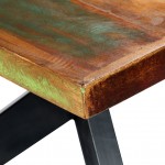 Τραπέζι φαγητού industrial από μασίφ ανακυκλωμένο ξύλο 200x100x75 εκ