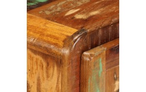 Κομοδίνο με ροδάκια από μασίφ ανακυκλωμένο ξύλο 50x30x50 εκ