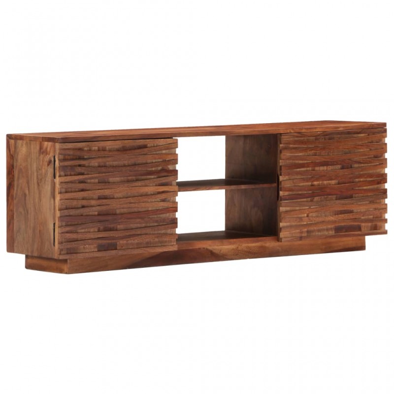 Έπιπλο τηλεόρασης από μασίφ ξύλο sheesham 120x30x40 εκ 