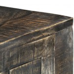 Γραφείο μαύρο από μασίφ ξύλο μάνγκο 110x50x75 εκ