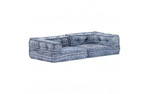 Καναπές - Κρεβάτι Διθέσιος Αρθρωτός Ίντιγκο Υφασμά&t