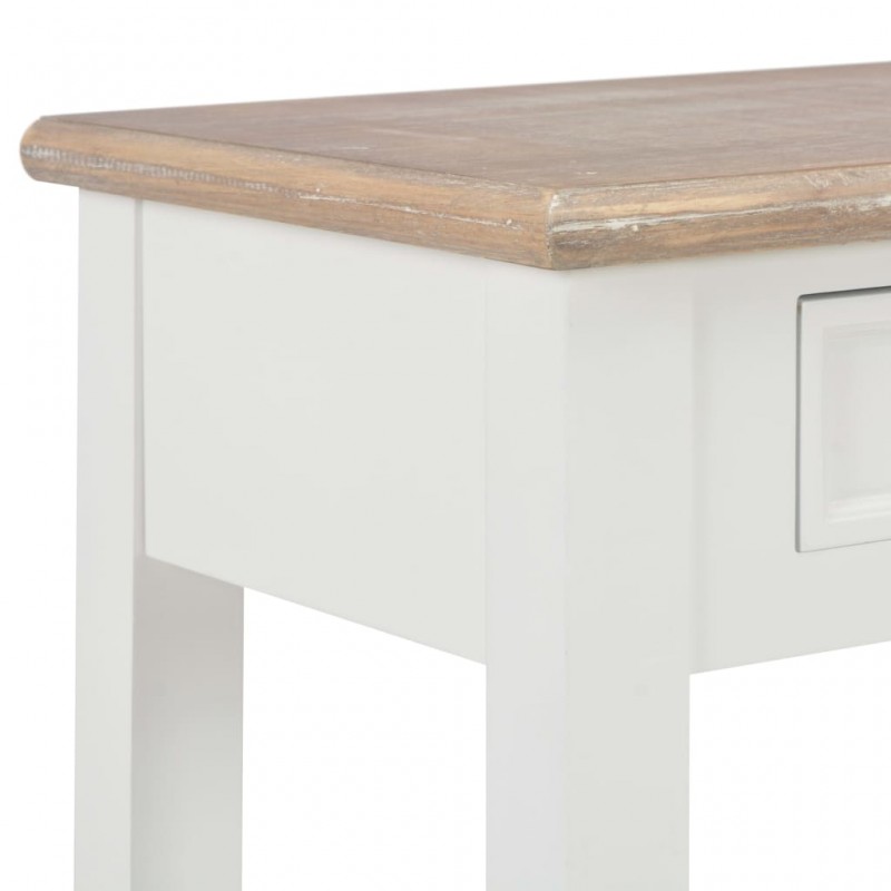 Τραπέζι κονσόλα λευκό 110 x 35 x 80 εκ ξύλινο | Echo Deco