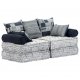Καναπές - Κρεβάτι Διθέσιος Αρθρωτός Γκρι Υφασμάτινος | Echo Deco