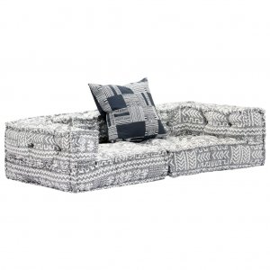 Καναπές - Κρεβάτι Διθέσιος Αρθρωτός Γκρι Υφασμάτιν&