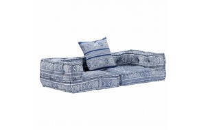 Καναπές - Κρεβάτι Διθέσιος Αρθρωτός Ίντιγκο Υφασμά&t