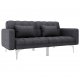 Καναπές Κρεβάτι Σκούρο Γκρι Υφασμάτινος | Echo Deco