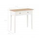 Τραπέζι κονσόλα λευκό 79 x 30 x 74 εκ ξύλινο | Echo Deco