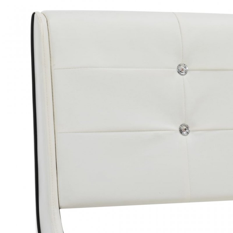 Πλαίσιο Κρεβατιού Λευκό 180 x 200 εκ. από Συνθετικό Δέρμα | Echo Deco